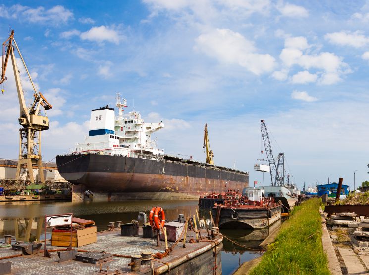 navio em construção - mangueiras para indústria náutica