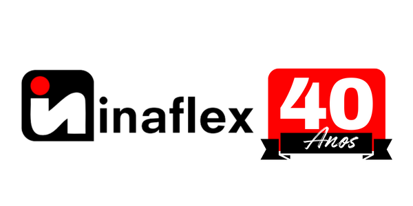 Inaflex 40 Anos – Fábrica de Mangueiras Industriais logotipo da Inaflex comemorando 40 anos de atuação como fábrica de mangueiras industriais